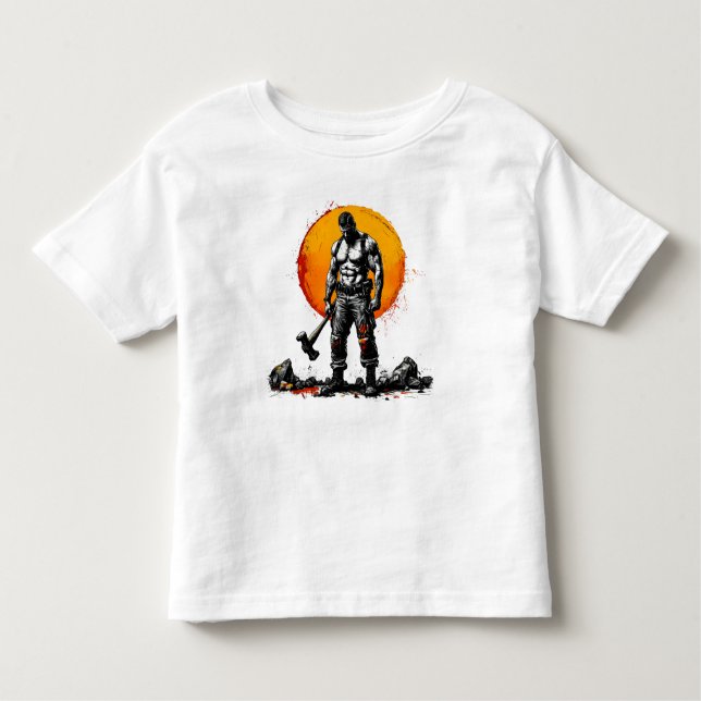 Camiseta Infantil guerreiro barbárie fantasma medieval hummer T-Shir (Frente)