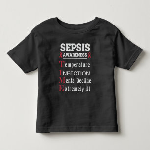 Camiseta Infantil Guia de Sensibilização Sepsis