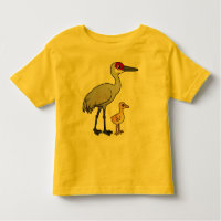 Guindaste de Sandhill com pintinho