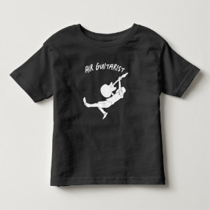 Camiseta Infantil Guitarra de ar de Heavy Metal