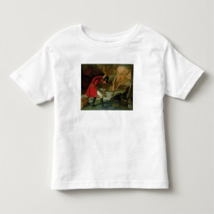 Camiseta Infantil Gulliver exibiu ao fazendeiro de Brobdingnag