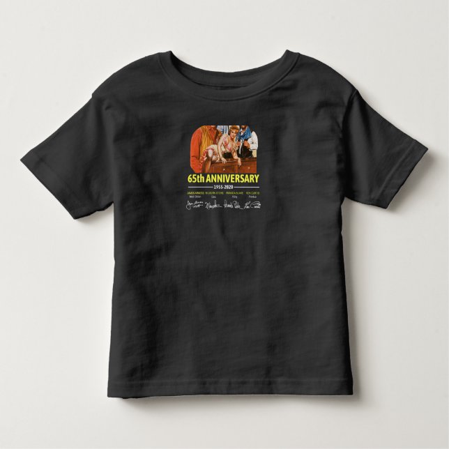 Camiseta Infantil Gunsmoke 65th Anniversary 19552020 Signature (Frente)
