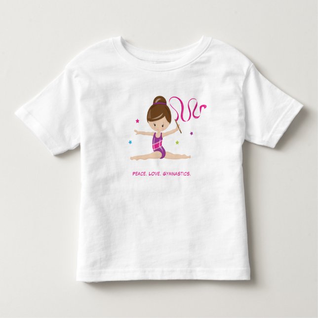 Camiseta Infantil Gymnast - Brunette (Frente)