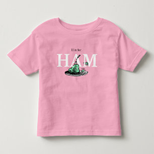 Camiseta Infantil "H é para HAM" Design de Alfabeto