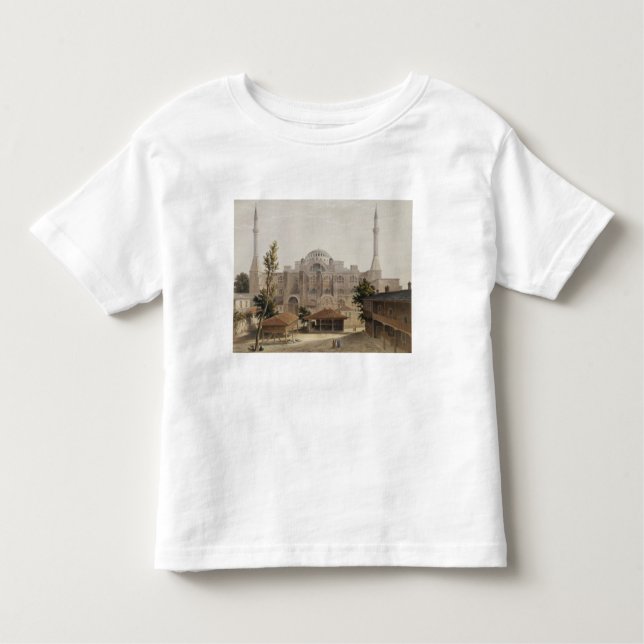 Camiseta Infantil Haghia Sophia, Constantinople, bar. 1852 (cor l (Frente)