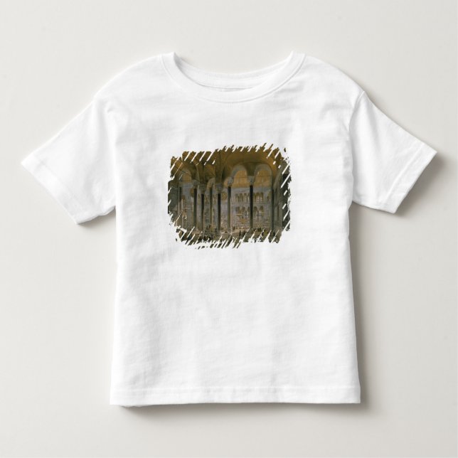 Camiseta Infantil Haghia Sophia, placa 6: o nave norte, b gravado (Frente)