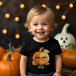 Camiseta Infantil Halloween de Cólvora Bestial de Abóbora Personaliz