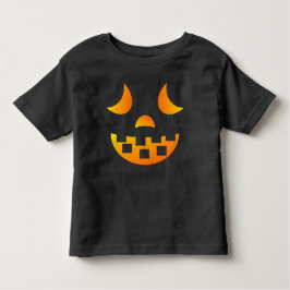 Camiseta Infantil Halloween Jack-o-lanterno Face Toddler T-shirt