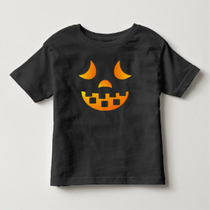 Camiseta Infantil Halloween Jack-o-lanterno Face Toddler T-shirt