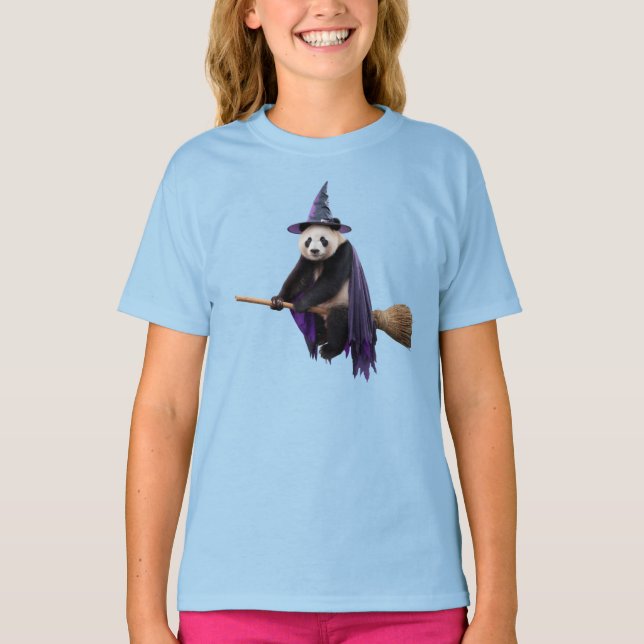 Camiseta Infantil Halloween Panda Fofo (Frente)