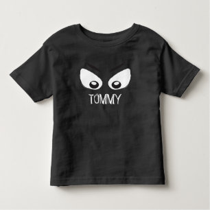 Camiseta Infantil Halloween Spooky Assustador Olhos Fantasmas Bonito