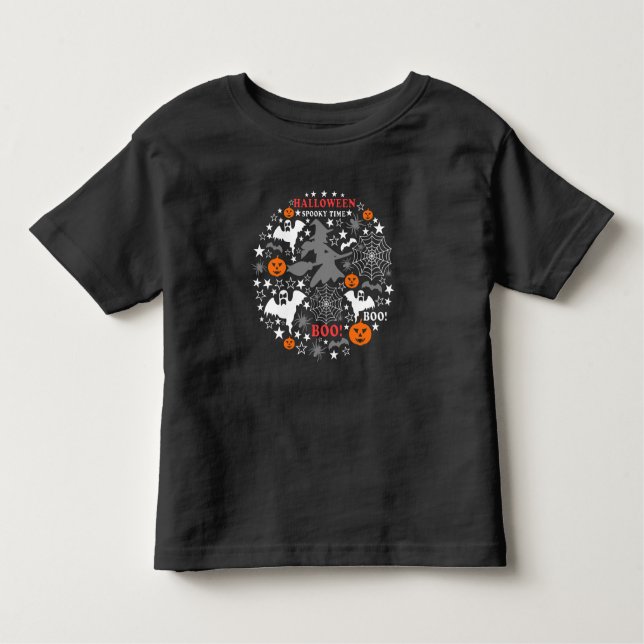 Camiseta Infantil Halloween Spooky Time (Frente)