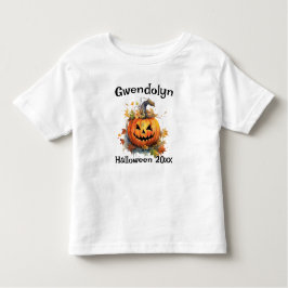 Camiseta Infantil Halloween Tshirt Jack-o-lantern Personalize