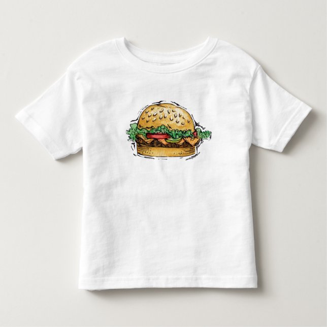 Camiseta Infantil Hamburguer - t-shirt da criança (Frente)