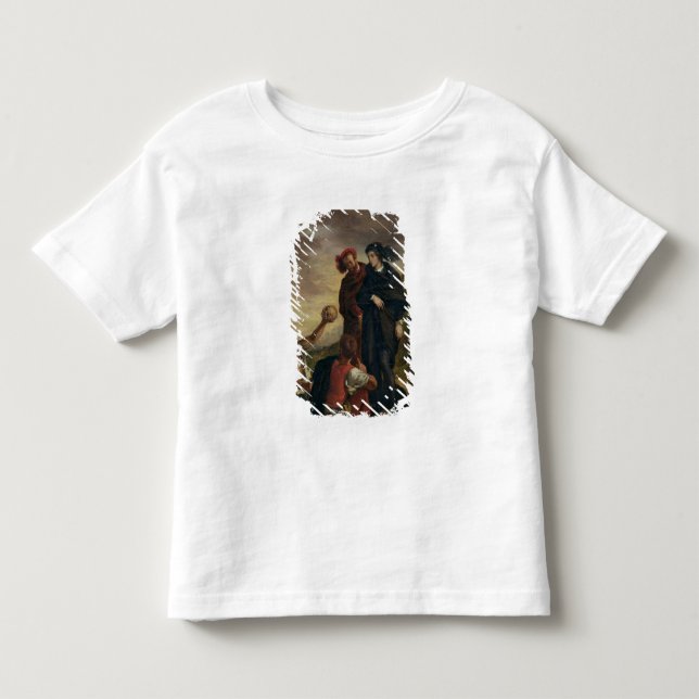 Camiseta Infantil Hamlet e Horatio no cemitério (Frente)