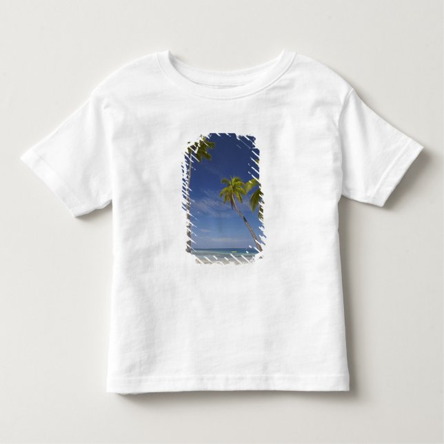 Camiseta Infantil Hammock e palmeiras, estância de Plantation Island (Frente)