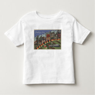 Camiseta Infantil Hammond, Louisiana - grandes cenas da letra