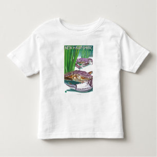 Camiseta Infantil HampshireCrab novo e pescador