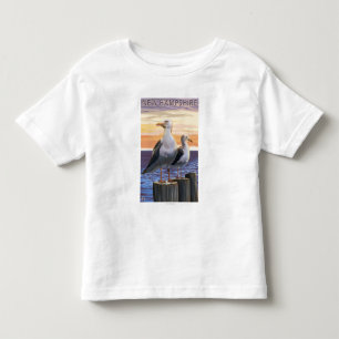 Camiseta Infantil HampshireSea novo Gulls a cena