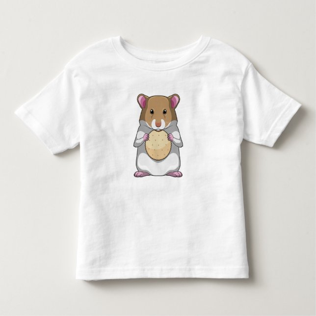 Camiseta Infantil Hamster com Biscuit (Frente)