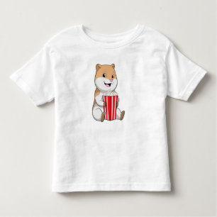Camiseta Infantil Hamster com Cone de Pipoca