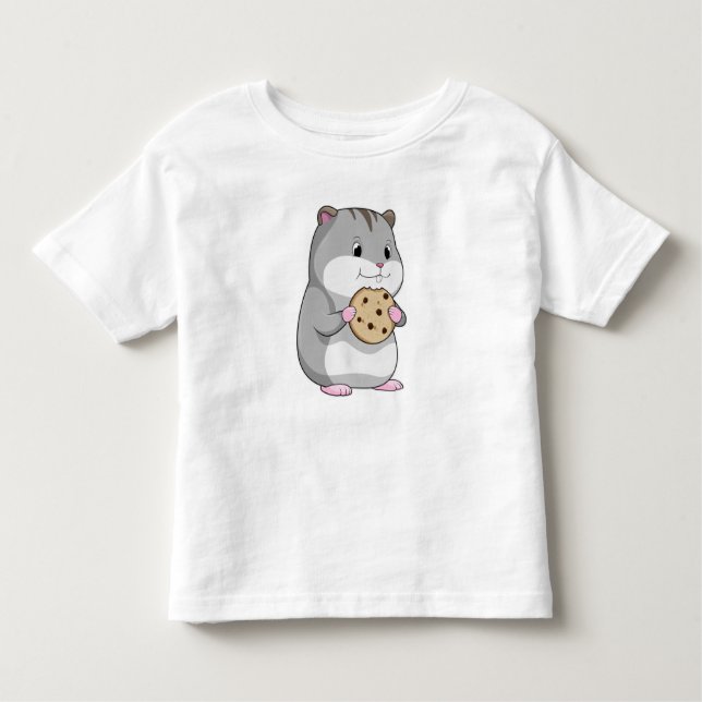 Camiseta Infantil Hamster com Cookie (Frente)