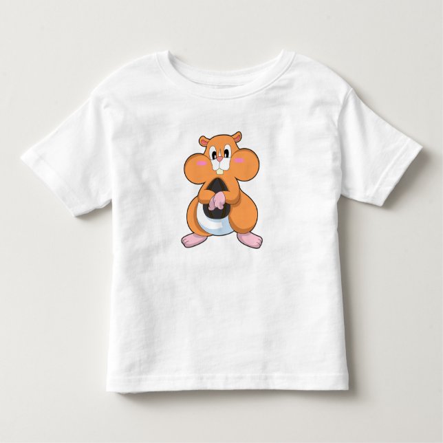 Camiseta Infantil Hamster com Noz (Frente)