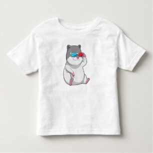 Camiseta Infantil Hamster com Óculos