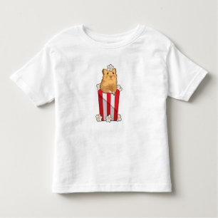 Camiseta Infantil Hamster com pipoca