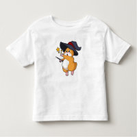 Hamster como Feiticeiro com varinha mágica