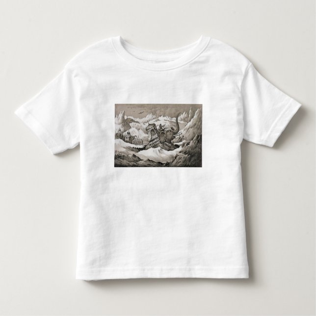 Camiseta Infantil Hannibal (247-c.183 BC) e suas CTOC dos elefantes (Frente)