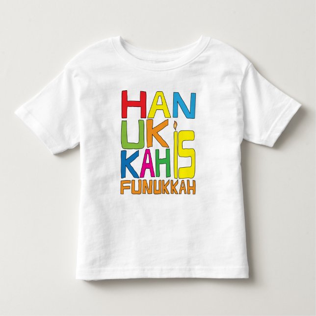Camiseta Infantil Hanukkah é a T-Shirt de Funukkah Toddler (Frente)