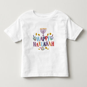 Camiseta Infantil Hanukkah feliz