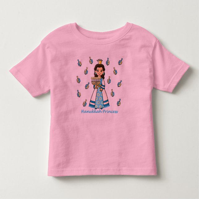 Camiseta Infantil Hanukkah Princess (Frente)