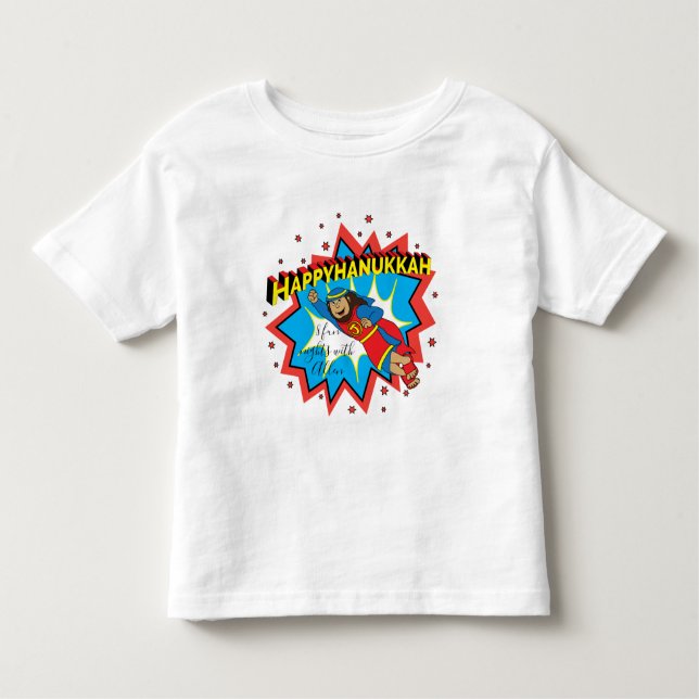 Camiseta Infantil Hanukkah Toddler Judah Maccabee (Frente)