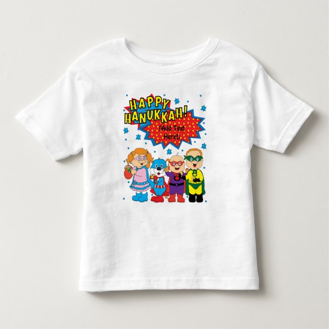 Camiseta Infantil Hanukkah Toddler T-Shirt (Frente)