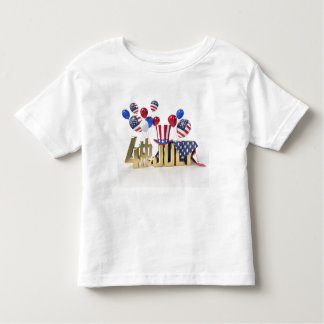 Camiseta Infantil Happy 4th of July USA