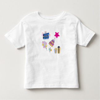 Camiseta Infantil Happy Birthday Bear Celebration" or "Birthday Bear
