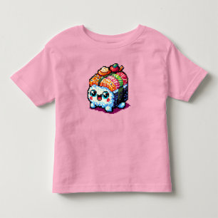 Camiseta Infantil Happy Sushi Roll - Comida Japonesa com Pinças