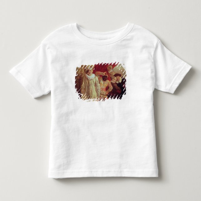 Camiseta Infantil Harlequin, Pierrot e Scapin, atores de COM (Frente)