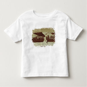 Camiseta Infantil Harold cruza o canal com o cheio das velas de