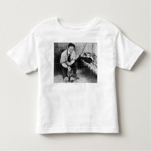 Camiseta Infantil Harry Houdini aproximadamente a escapar da prisão