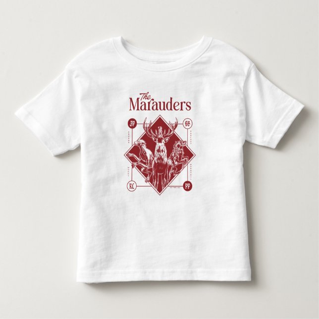 Camiseta Infantil HARRY POTTER™ O Gráfico Marauders Animagus (Frente)
