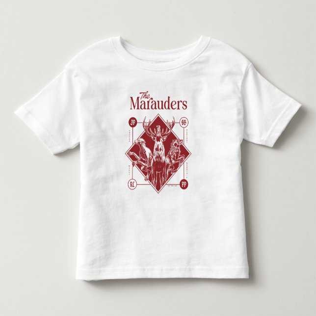 Camiseta Infantil HARRY POTTER™ Os Marauders Animagus Gráfico (Frente)