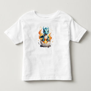 Camiseta Infantil Hatching Baby Dragon Kids Fantasy