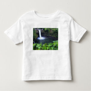 Camiseta Infantil Havaí, Ilha Grande, Hilo, Rainbow Falls, Lush