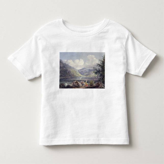 Camiseta Infantil Haweswater, Westmoreland, c.1795 (w/c sobre o (Frente)