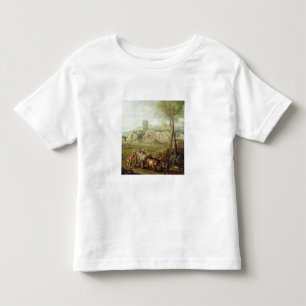 Camiseta Infantil Haycart que passa uma abadia arruinada, c.1740-50