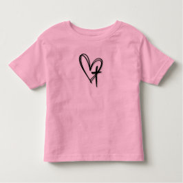 Camiseta Infantil Heart & Cross Toddler Tee - Sweet Vibes