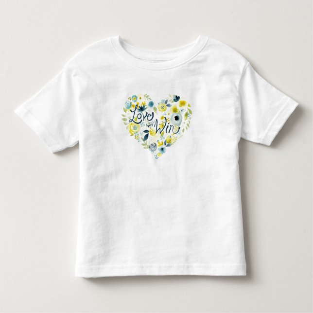 Camiseta Infantil Heart Floral II (Frente)